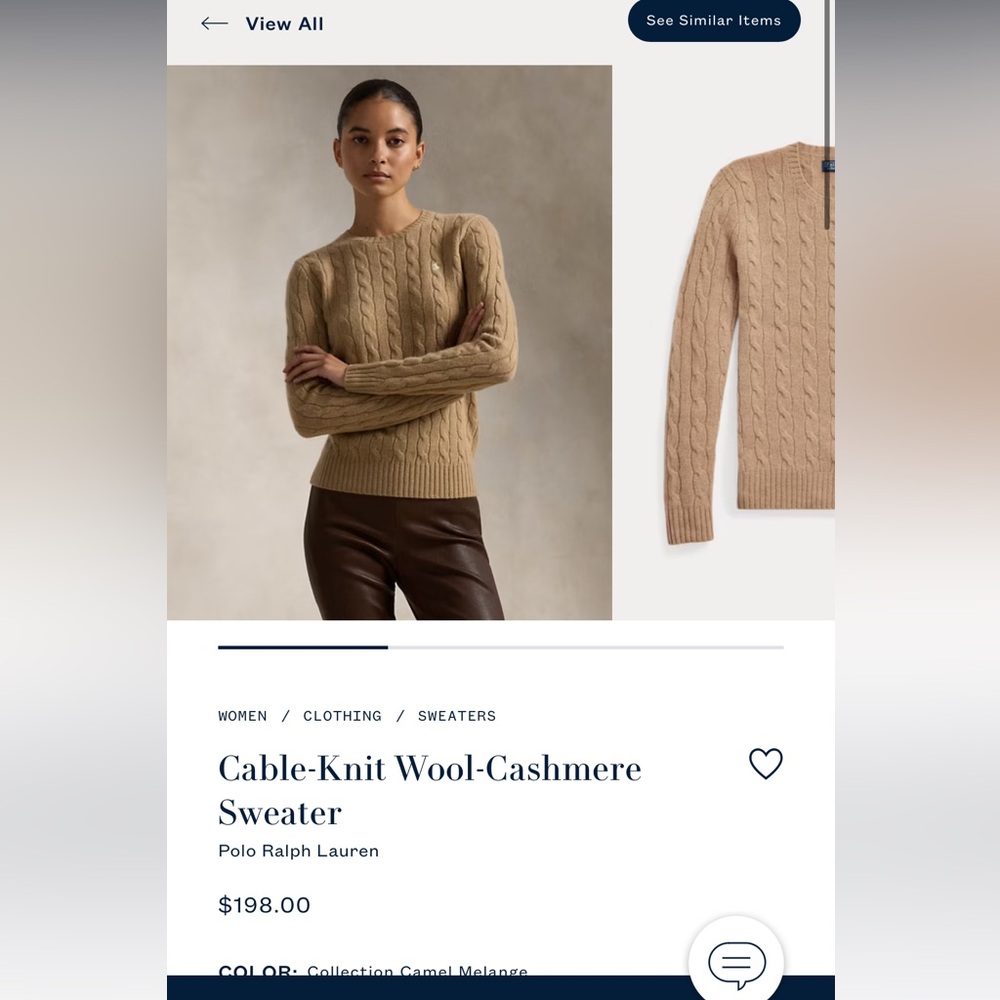 Cable-Knit Wool-Cashmere Sweater
